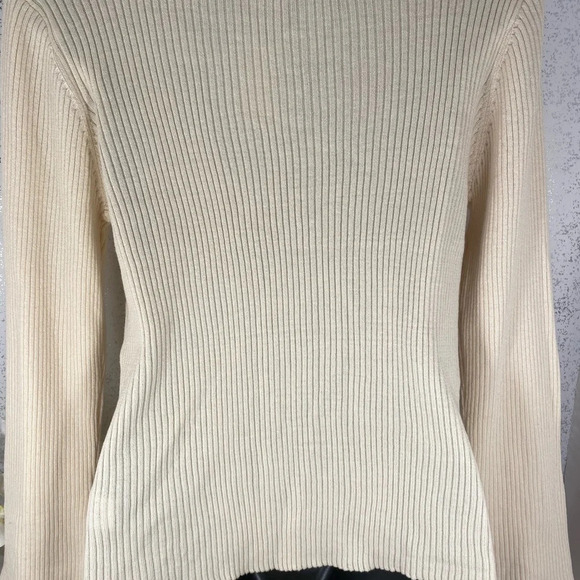 🆕 Aeropostale Cream Long Sleeve Sweater Shirt - Picture 8 of 9